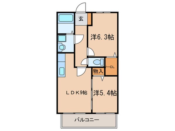 ヴィ－ヴルＭの物件間取画像